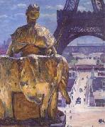 Louis Welden Hawkins THe Eiffel Tower,Seen from the Trocadero (mk06) painting